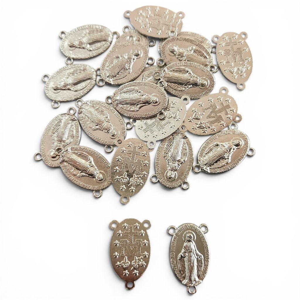Harces Center เหรียญลูกประคํา Silver Testament 2cm บรรจุ 12 ชิ้น (m2/49)