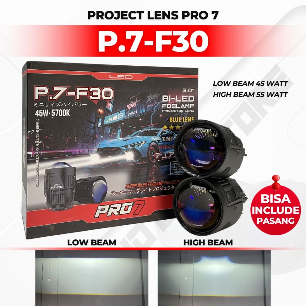 PRO7 P7F30 Foglamp โปรเจคเตอร์บิล 3 นิ้ว 55 วัตต์ 5700k
