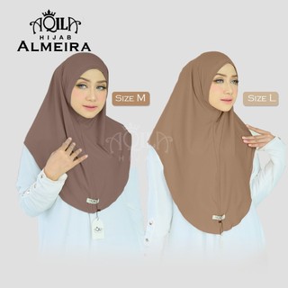 Almeira Hijab Instan Syria Non Pad Jersey / Bergo Instan Jersey / Hijab Instan Jersey