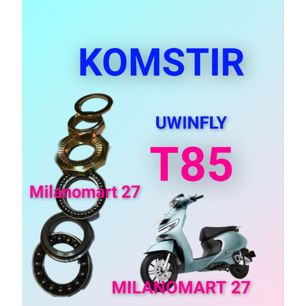 Uwinfly T85 รถจักรยานยนต์ไฟฟ้าพวงมาลัยกรวยชุดหูฟัง uwinfly t85 ไฟฟ้าจักรยาน kom Fork