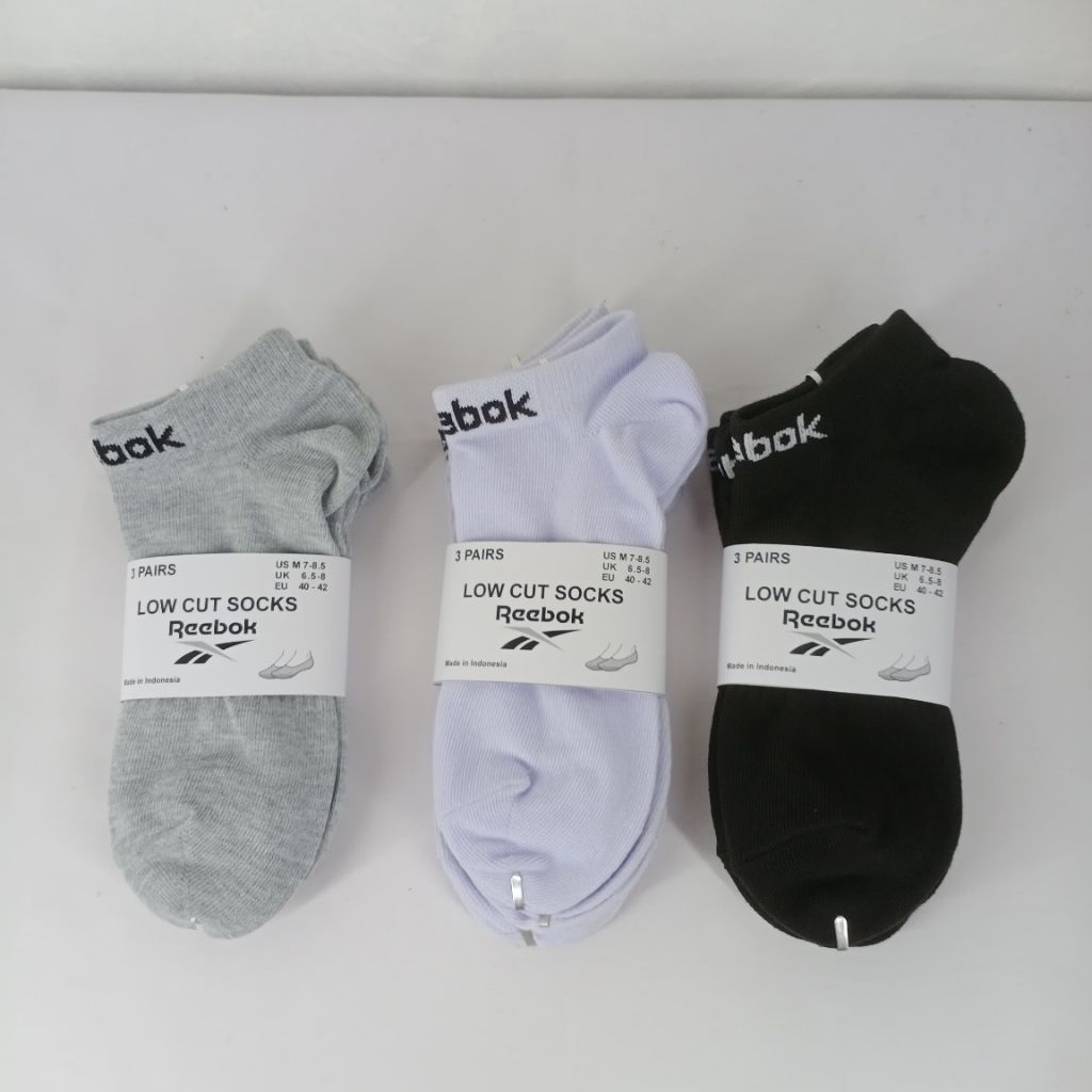 REEBOK SNEAKERS RUNNING SPORT ANKLE SOCKS 3PK UNISEX