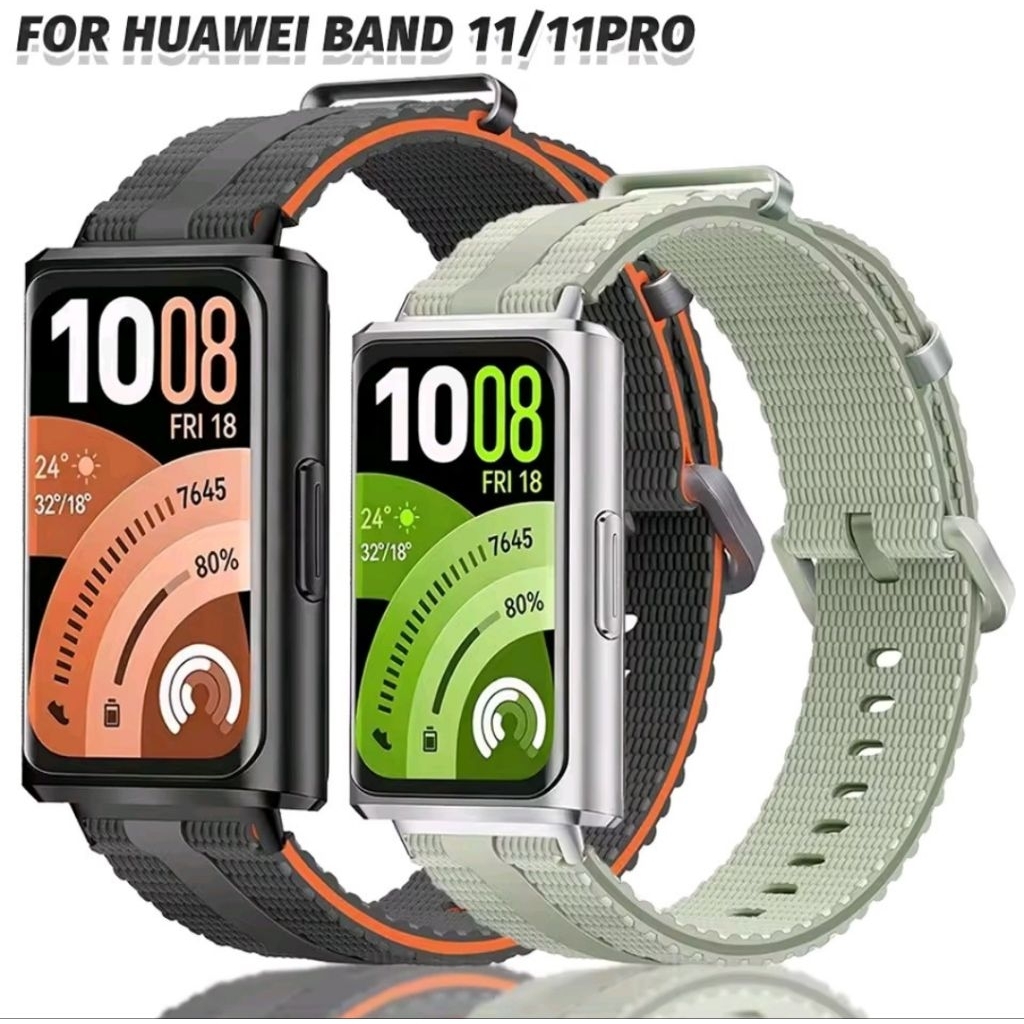 Line Pattern Sport Silicon Strap สําหรับ Huawei Band 11 / 11 Pro
