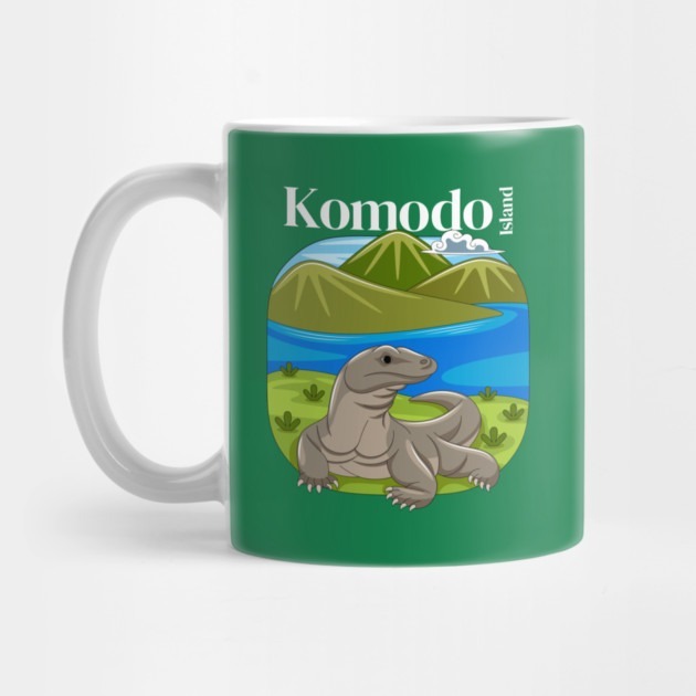 Komodo Island (การเดินทางอินโดนีเซีย) - แก้วน้ําชา Komodo Island