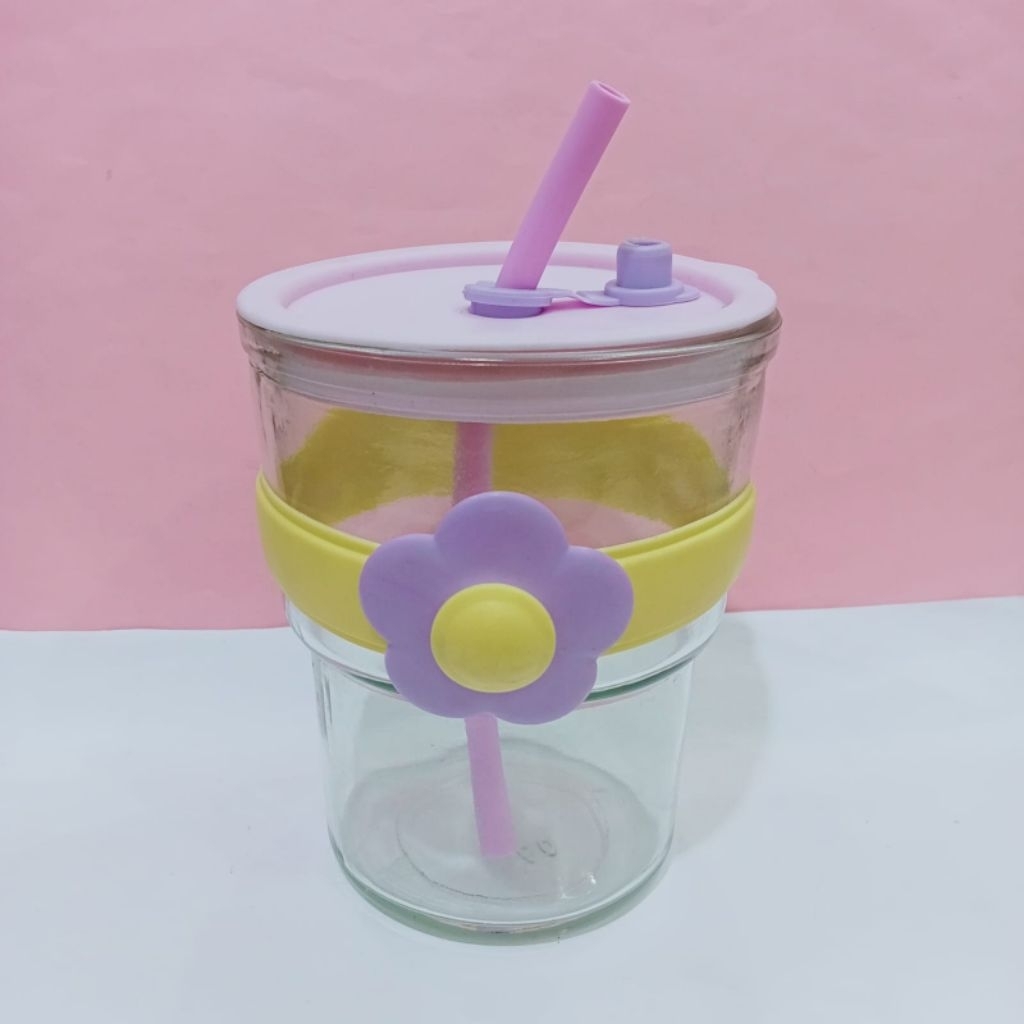 ขวดเครื่องดื่มแก้วดอกไม้ AESTHETIC NEONA