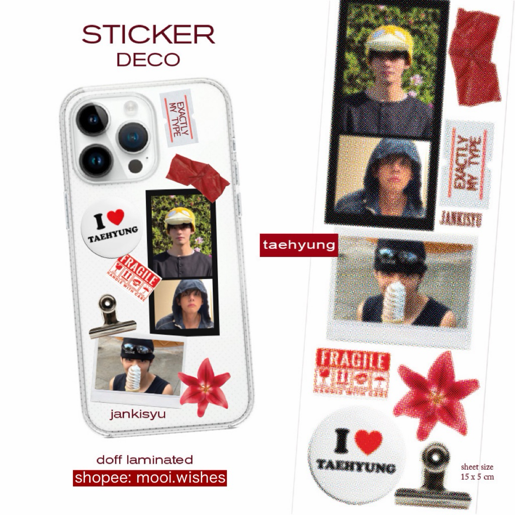 [JANKISYU] BTS My Type Deco กันน้ําแล็ปท็อป Handphone Journaling Bangtan Boys Merch สติกเกอร์