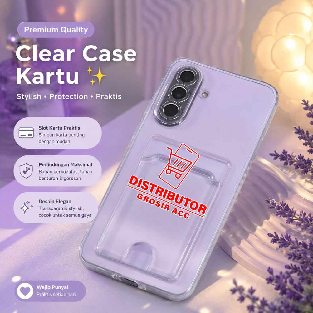 SAMSUNG A37 5G SAMSUNG A57 5G SOFTCASE CARD CASE CLEAR CARD SLOT CASE SAMSUNG A37 5G SAMSUNG A57 5G