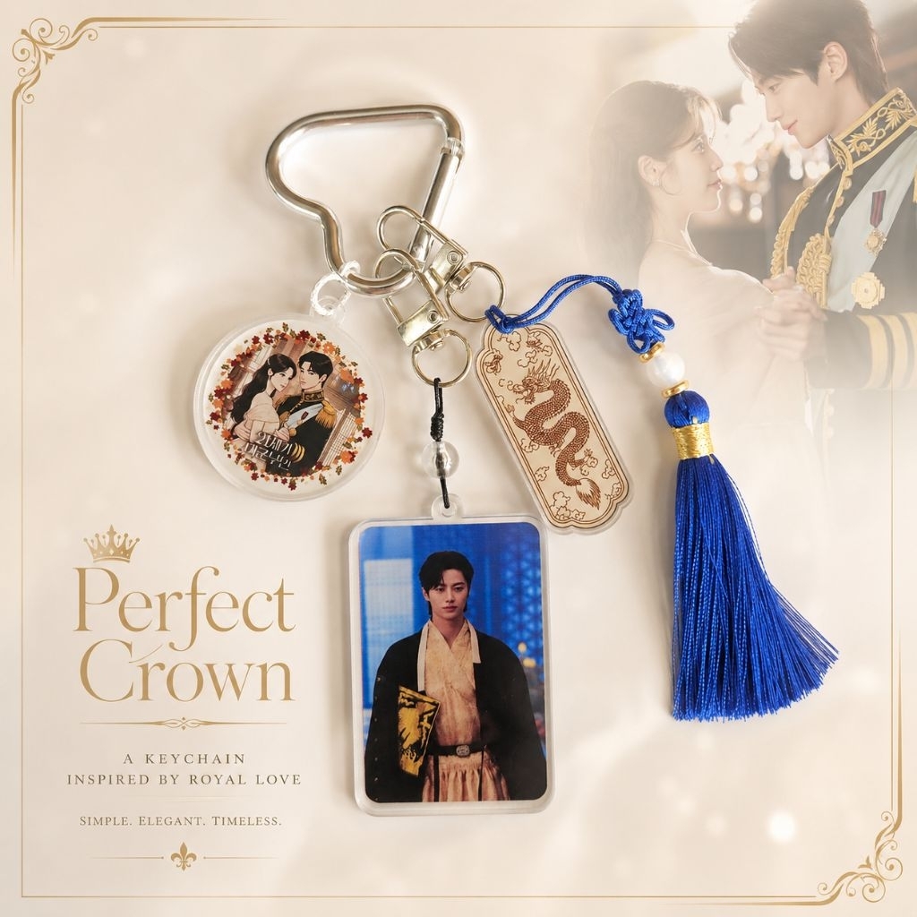 พวงกุญแจ HP GANTUNGAN Perfect Crown Prince Ian | ละครเกาหลี โทรศัพท์ เสน่ห์ ความงาม | ที่วางโทรศัพท์มือถือเกาหลีแฮนด์เมดหรูหรา