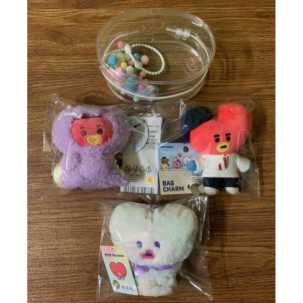 Bt21 Bagcharm Official Tata Rainbow Line Friends