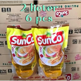minyak goreng Sunco 2 liter isi 6 pcs