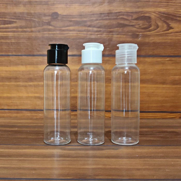 BR 100ml ขวดคอเห็ด Fliptop ใส 24 / 100ml ขวดเห็ด Fliptop ใส N24