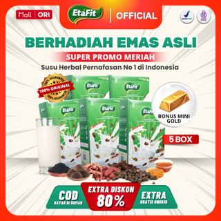 Bonus Emas - ETAFIT Atasi Asma Batuk dan Sesak Nafas - Susu Kambing Etawa Bubuk Original 100% Asli