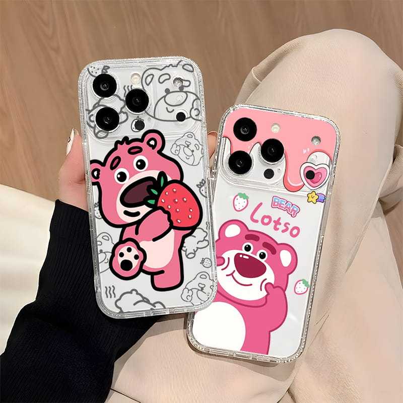 HP (16) Softcase PinkBear Glossy Clear Case สําหรับ Nubia Neo 5G 2 3 3GT ZTE BLADE A36 A56 A55 A54 ล