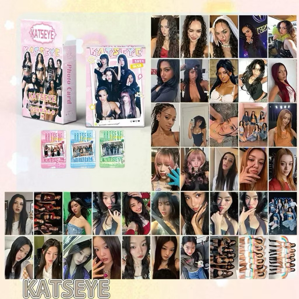 Photocard Katseye Girlband Kpop Lomocard 50 ชิ้น