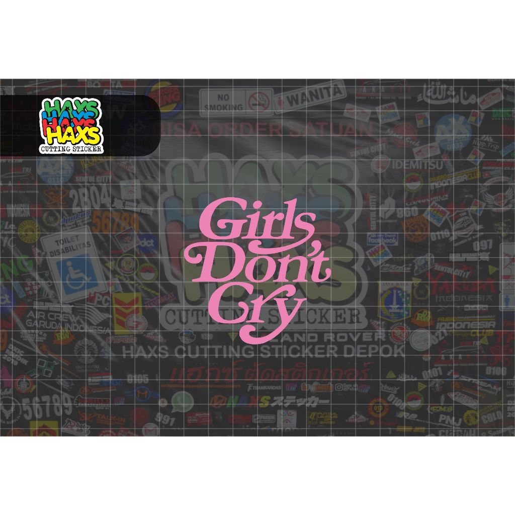 สติ๊กเกอร์ตัด Girl Dont Cry V4 ขนาด 6 ซม. สําหรับรถจักรยานยนต์