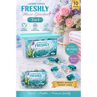 MUSE GARDEN - Laundry Kapsul/Gel BALL/Pod - SABUN CUCI BAJU, SABUN DETERJEN - Deterjen Kapsul 3IN1, CLASSIC SERIES dengan pelembut dan pewangi