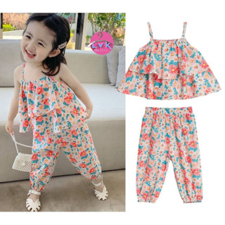 Lvk_outfit 7.7 Great MID Year SALE Setelan anak Candri | Baju Anak Cewek Korean Style Nyaman Dipakai Harian |  anak usia 1tahun - 4tahun |