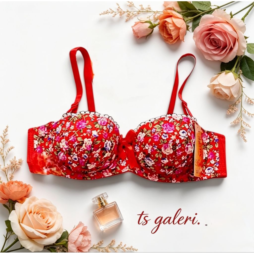 389 BRA ถ้วยลวด A Bra ปุ่มกด 2