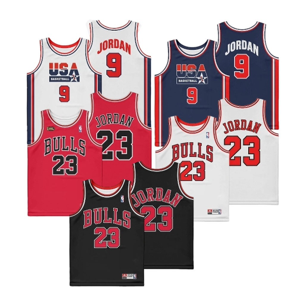MICHAEL JORDAN 23 BULLS 9 USA BASKETBALL JERSEY