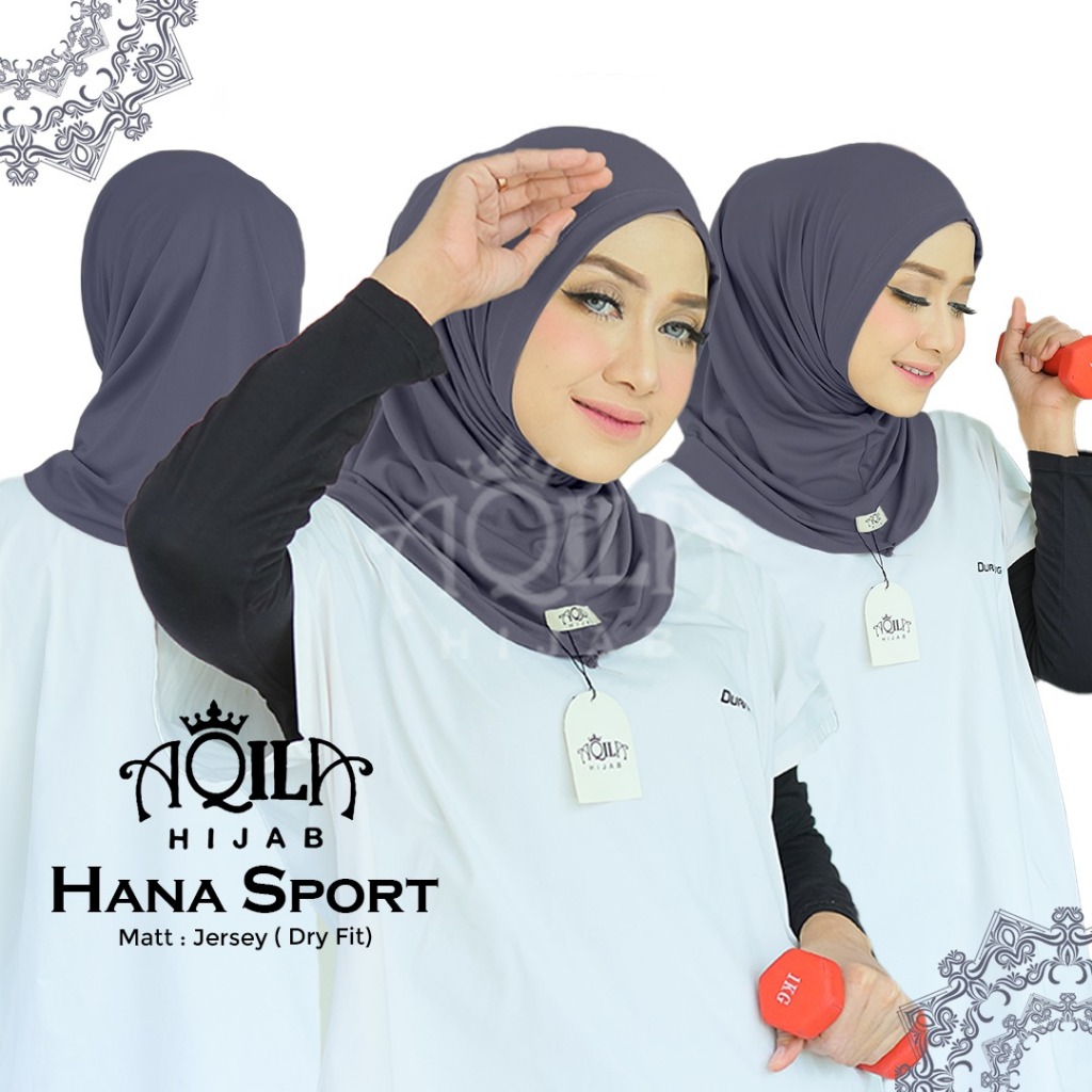 Hana Sporty Syria Jersey Hijab / Sport Jersey Hijab / Sport Hijab / Sporty Hijab