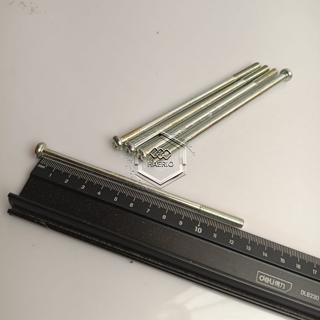 JP M6X125 PAN HEAD SCREW M6 X 125 LENGTH 12.5CM 12.5 CM BAUD 10 6X125 6 X 125 MM 125MM 125MM SCREWDR