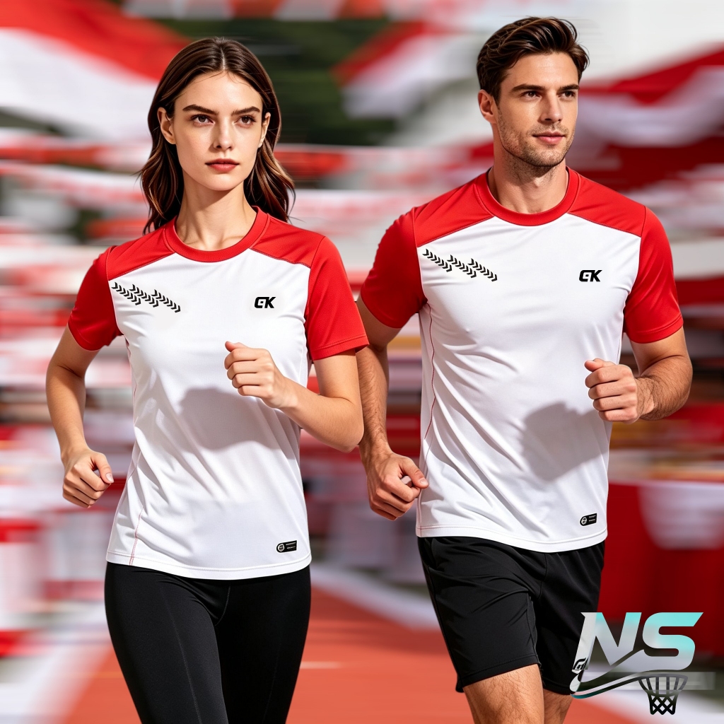 INDEPENDENCE OF INDONESIA SPORTS TRAINING เสื้อยืด FUTSAL FITNESS GYMNASTICS BADMINTON