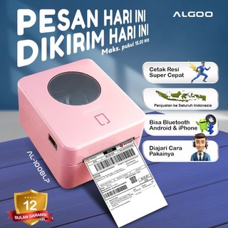 ALGOO AL-100BLP Printer Label UMKM Tanpa Tinta Support Bluetooth