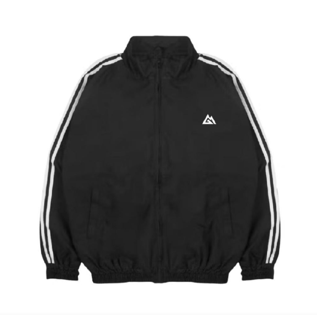Vintage Parasite Tracktop Jacket สําหรับผู้ชายและผู้หญิงกันน้ํา Casual Windbreaker Tracktop Jacket