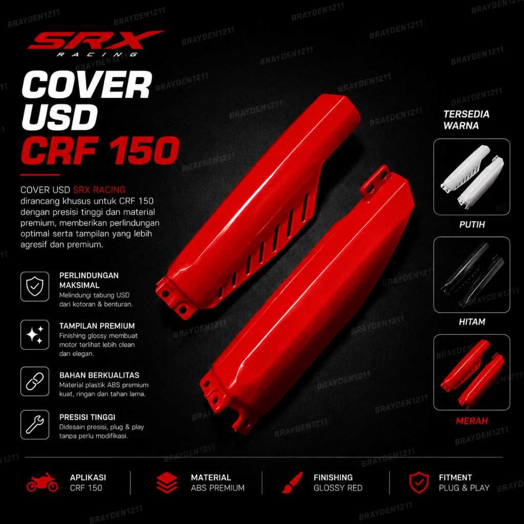 CRF 150 SHOCK COVER CRF 150 SHOCK COVER USD CRF 150 COVER
