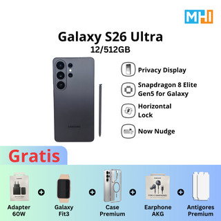 [NEW]  Samsung Galaxy S26 Ultra 12/512GB | Hp AI | Privacy Display i 5000 mAh I Garansi Sein
