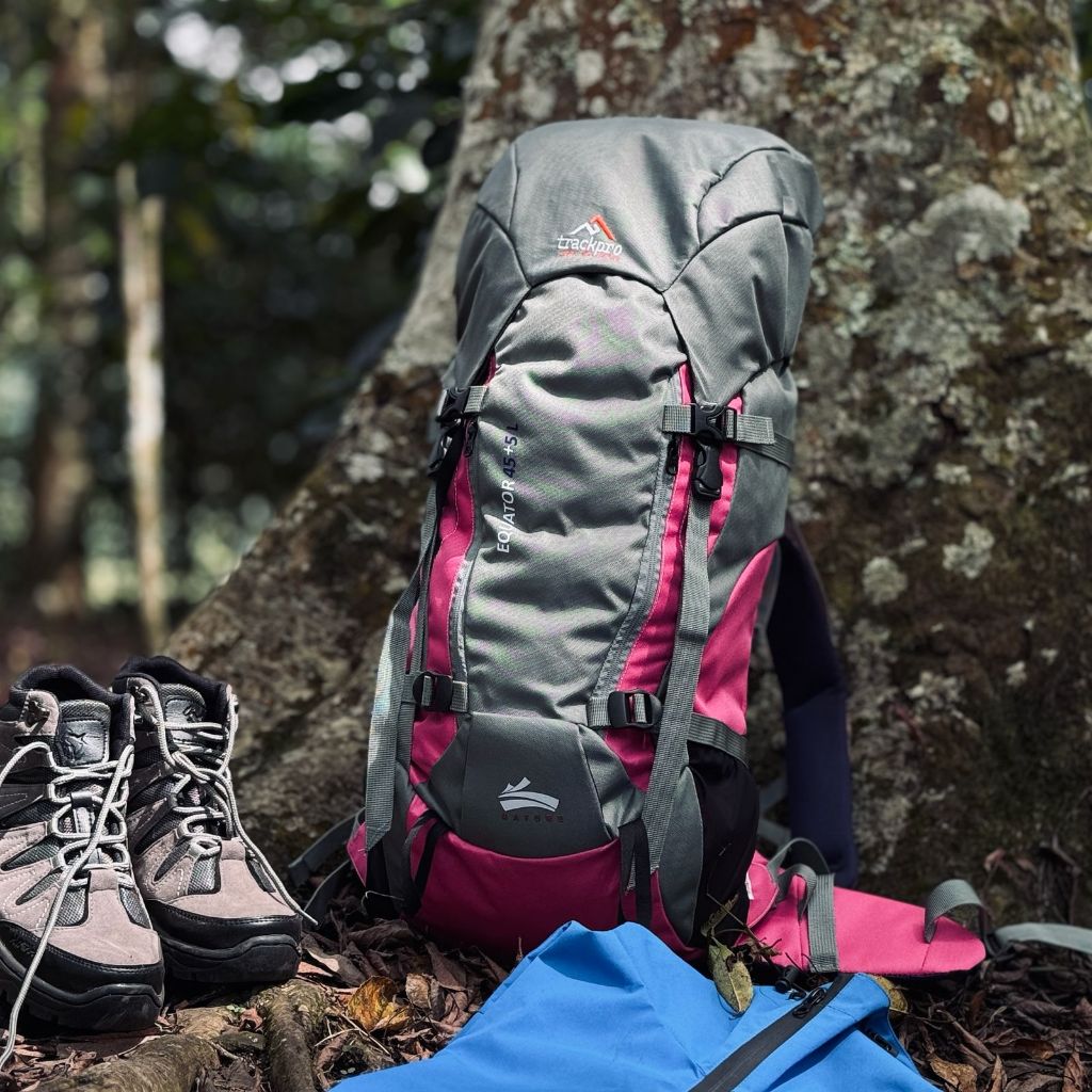 45L CARRIER BAG - CAMPING BAG - TRACKPRO EQUATOR BACKPACK FREE RAINCOVER