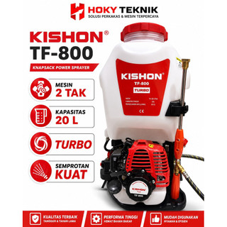 Mesin Sprayer TURBO Chamber Semprot Hama Gendong 4Tak KISHON TF800 TF700 TF800tx ATMOZ Double Chamber Pipa Staenliss AT824 4Tak AT822 2Tak 15L 20L 25L Mist Duster Thailand