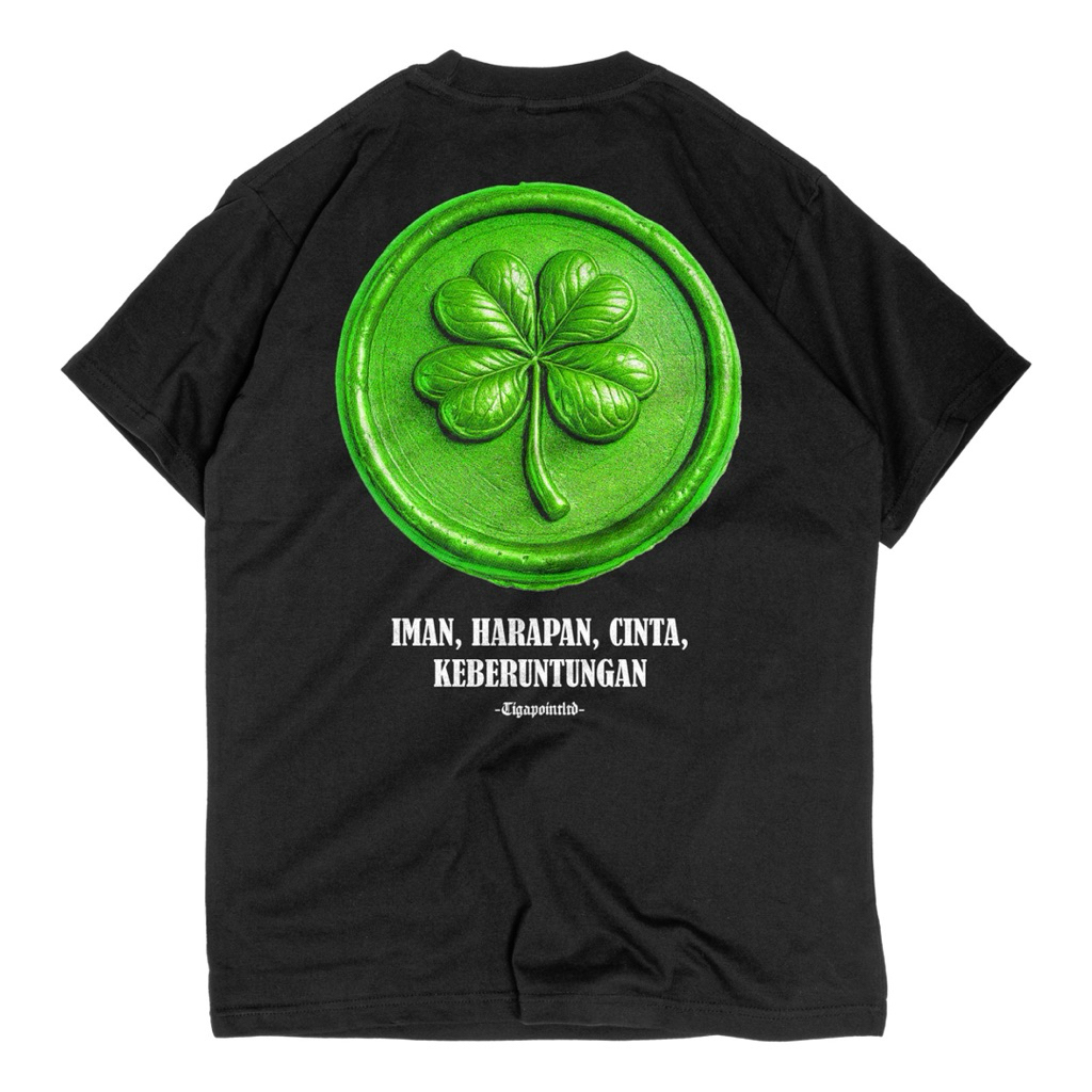 Tigapointltd - เสื้อยืด CLOVER FAITH, HOPE, LOVE, LUCKY