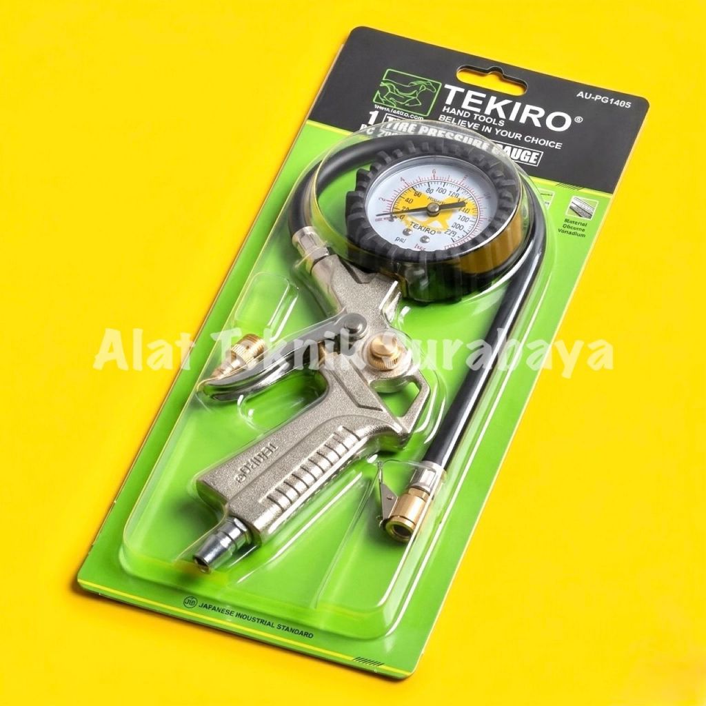 AIR CHUCK 3 FUNGTION AU-PG1405 TEKIRO ยางความดันความดันความดัน GAUGE 3 ฟังก์ชั่นฟังก์ชั่นใน 1 AIR FI