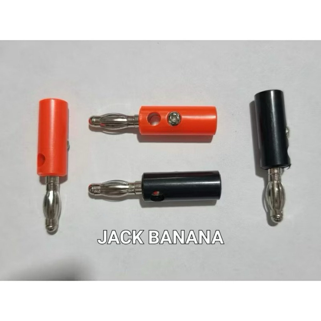 MERAH Banana jack (แดง+ดํา) / ขั้วต่อลําโพง Banana plug