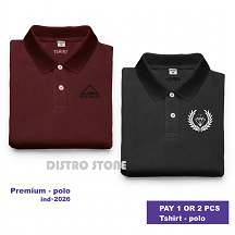 ซื้อ 1 แถม 2 ชิ้น - เสื้อยืดคอปกโปโล EGR VLC สีดําสําหรับผู้ใหญ่ระดับพรีเมียม - เสื้อโปโลล่าสุด - Ne