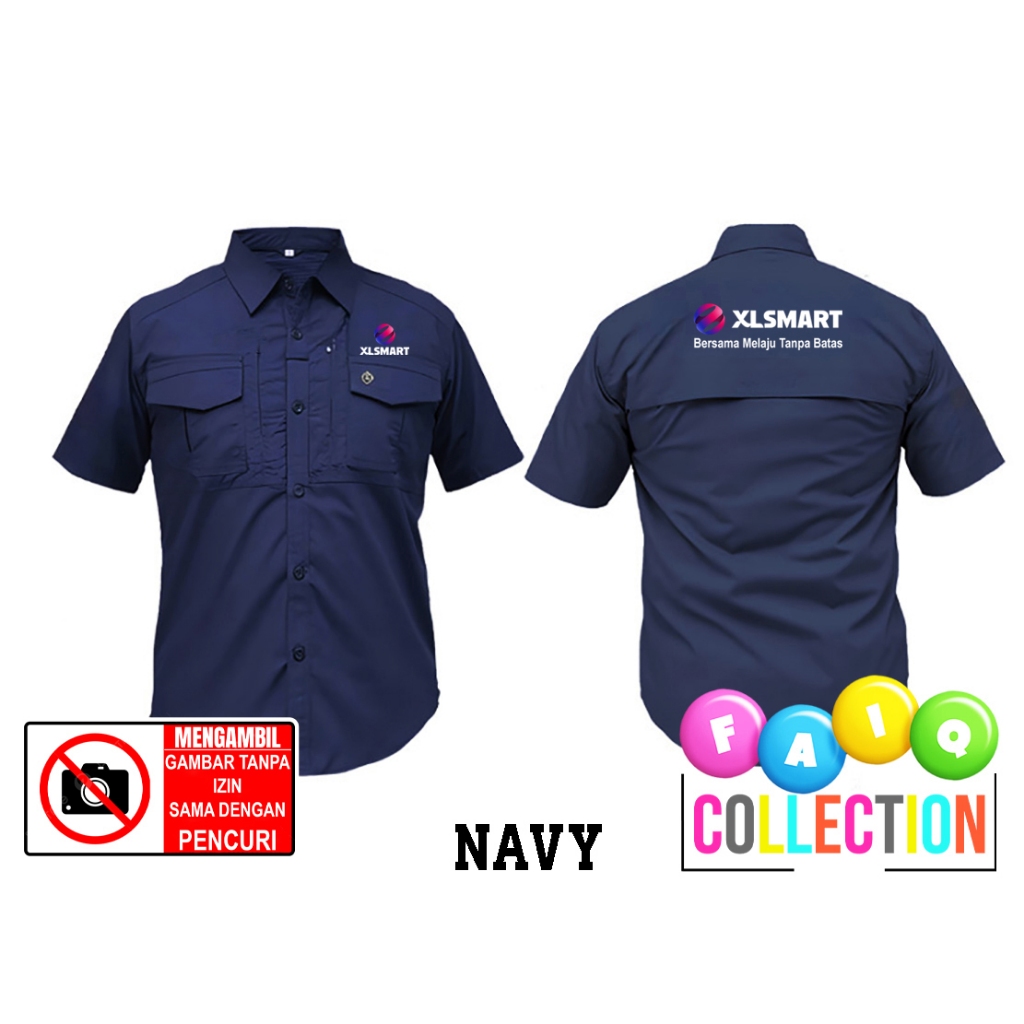 KEMEJA Tactical Shirt M - TAC XL SMART - Tactical Outdoor Shirt - XL SMART Work Uniform Shirt เย็บปั