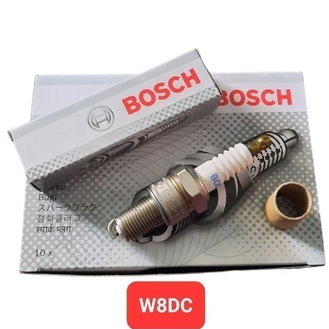 BOSCH W8DC F6TC SPARK PLUG ของแท้ 100% GENSET และรถ Corolla AE Kijang (Carb) 1986 Kijang EFI Krista 