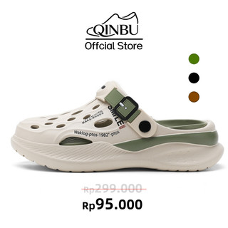 QINBU Sandal Pria Cross Model 2026 Anti Air Anti Slip Anti Bau EVA Outdoor Fashion - MC798