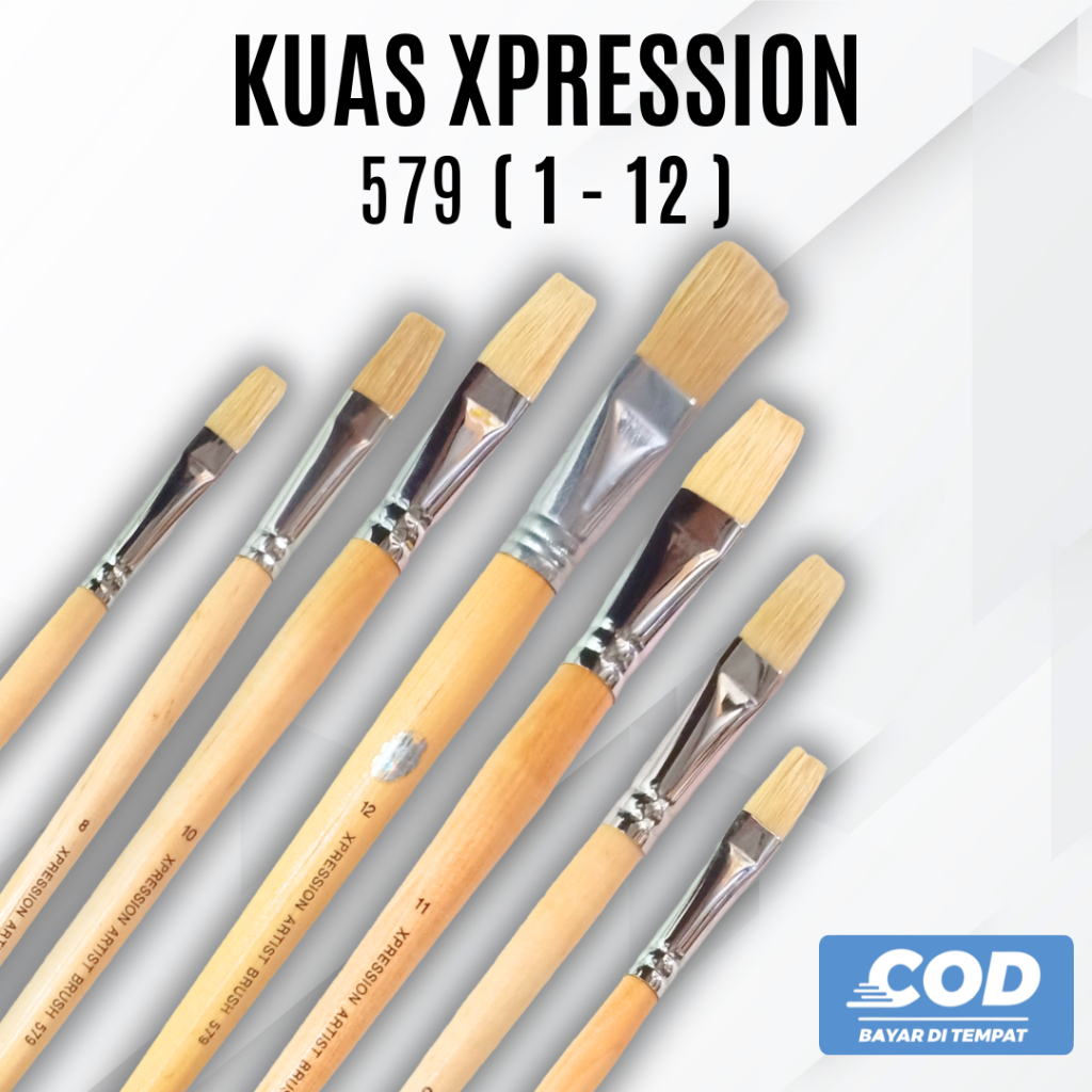 XPRESSION 579 FLAT PAINTING BRUSH (1 - 12) - แปรงพ่นสียี่ห้อ XPRESSION