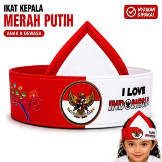 Bendo Merah Putih 17 Agustus Anak Dewasa | Ikat Kepala Karnaval Lomba Sekolah Bandana Kemerdekaan