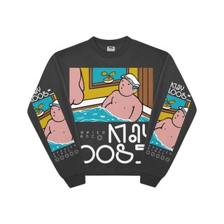 Ppapier Blanc Loose Graphic - Oversized Longsleeve Tshirt Unisex - Cotton Combed 20s