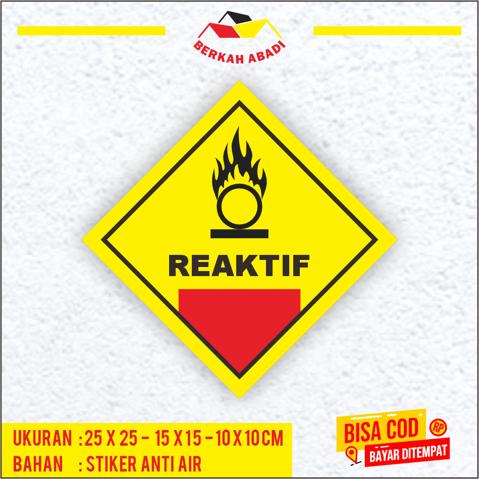 K3 Safety Sticker Symbol of Waste Label B3 No.14 2013 Hazmat Reactive