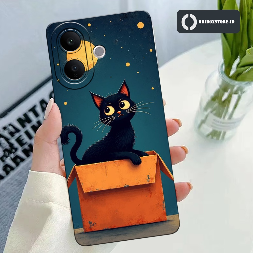 HP ล่าสุด VIVO T5 PRO 5G Case - Cat Motif Case - Phone Case - Phone Case - Phone Silicone - Phone Co