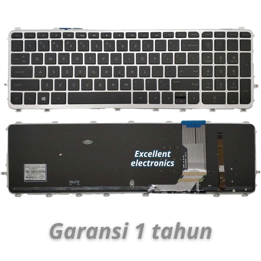 คีย์บอร์ด HP Envy M6-N113DX / M6-N010DX / M6-N012DX / M6-N015DX / M6-N138CA thumbnail 4