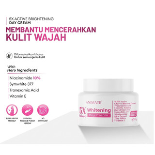 Animate Whitening Day Cream Original Cream Pemutih 10gr / Cream wajah / Cream pencerah wajah / Cream Muka