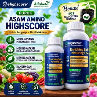 [organik] Highscore Asam Amino 250ml - Perangsang Akar, Daun Lebih Hijau & Buah Lebih Besar