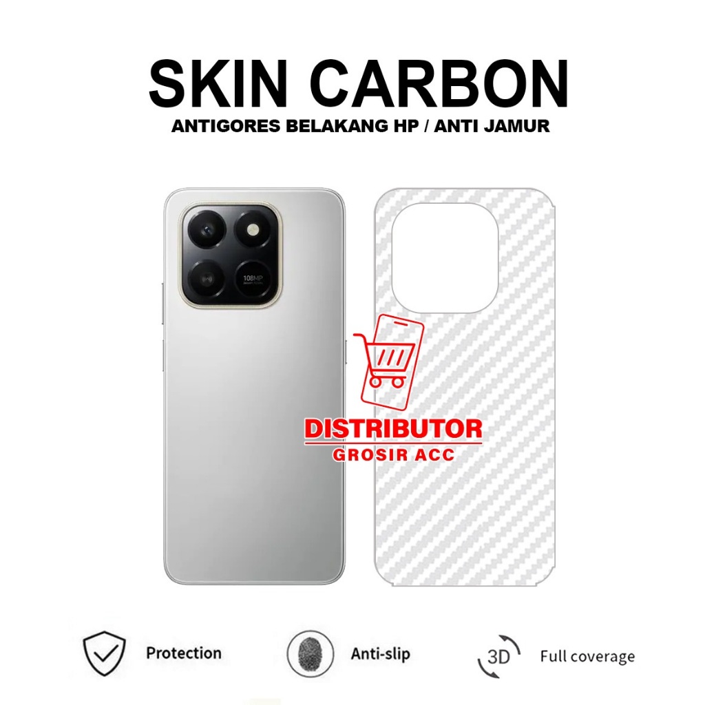 HONOR X7D HONOR X9C 5G SKIN CARBON TRANSPARENT ANTI-SCRATCH BACK HONOR X7D HONOR X9C 5G SCB1