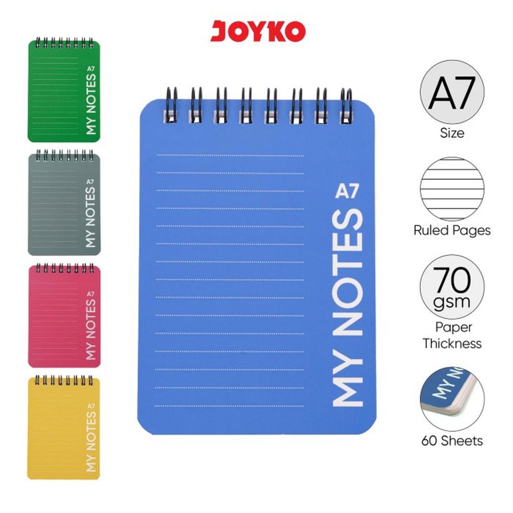 (GET 1 ชิ้น) JOYKO A7 NB-740 NOTEBOOK / Diary Agenda Pocket Lined Joyko A7 NB-740