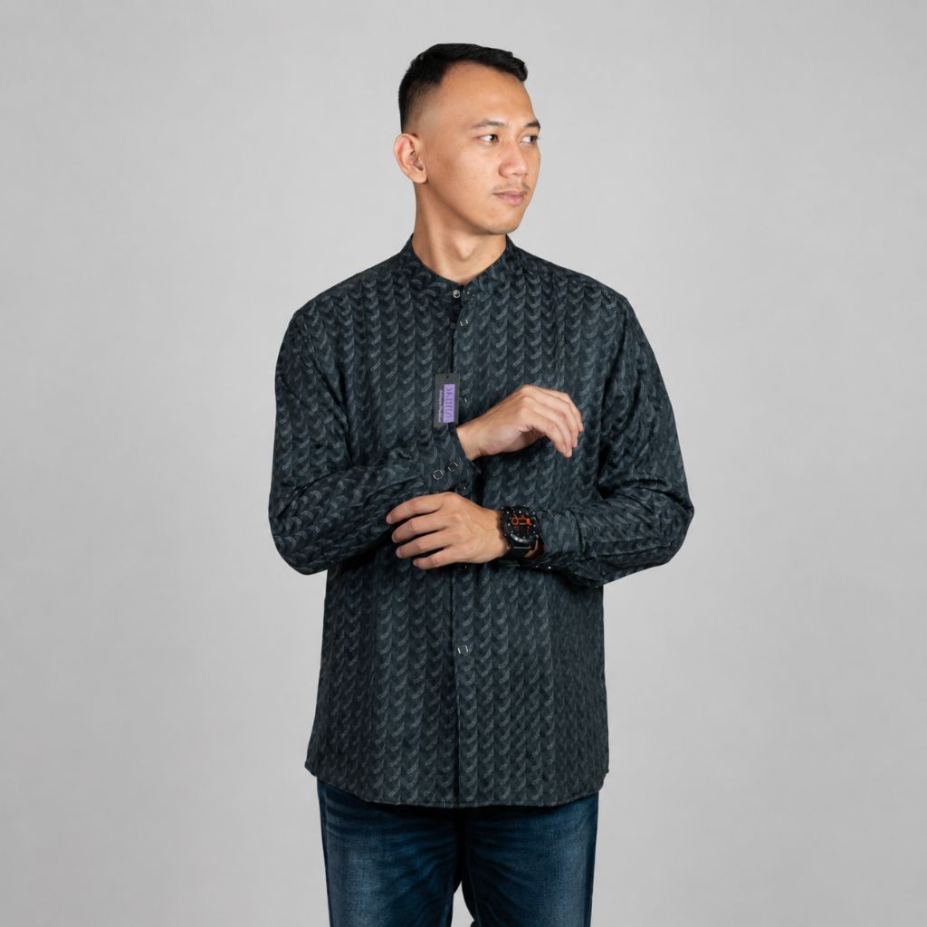 เสื้อเชิ้ต Jaguar Black Long Sleeve komko ลายใหม่ล่าสุด