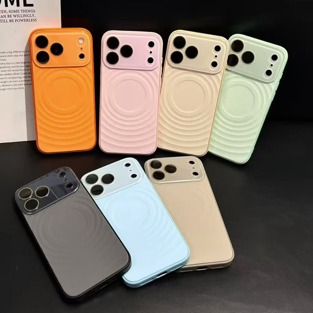 [toncase] Magsafe Case/Celing Ripple สําหรับ IPhone 15 16 17 PRO MAX ปลอกแม่เหล็ก